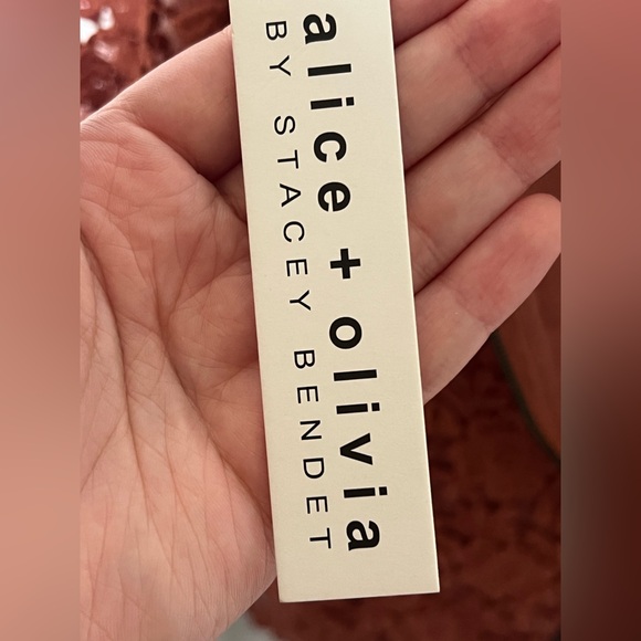 Alice + Olivia Lace Pattern Crew Neck Blouse - Picture 9 of 9